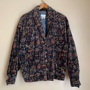 Vintage Crisca Velvet Blazer Made In West Germany 1980’s Fitted Waist